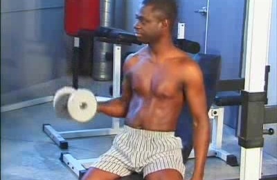 Black Gays Having Oral Sex in the Gym