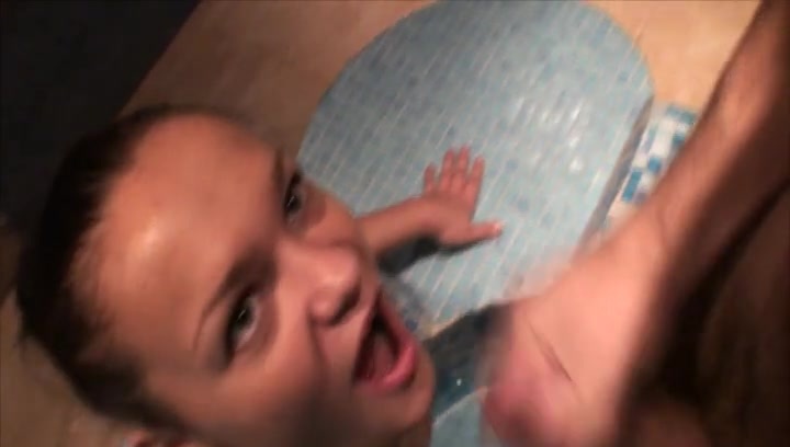720px x 408px - â–· Cute Brunette gets facial in the swimming pool - / Porno ...