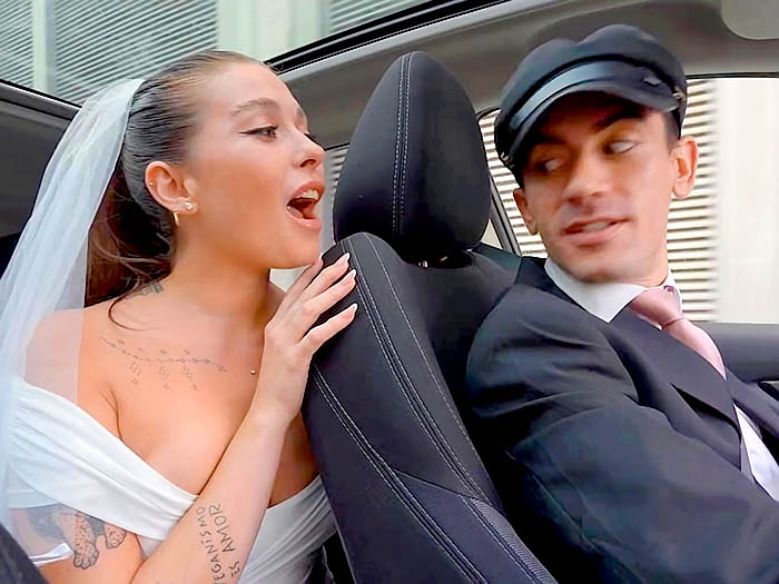 Chauffeur Fucks The Bride
